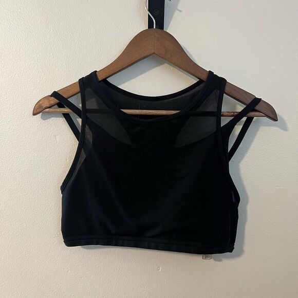 Gymshark Black Mesh Sports Bra - Picture 4 of 6
